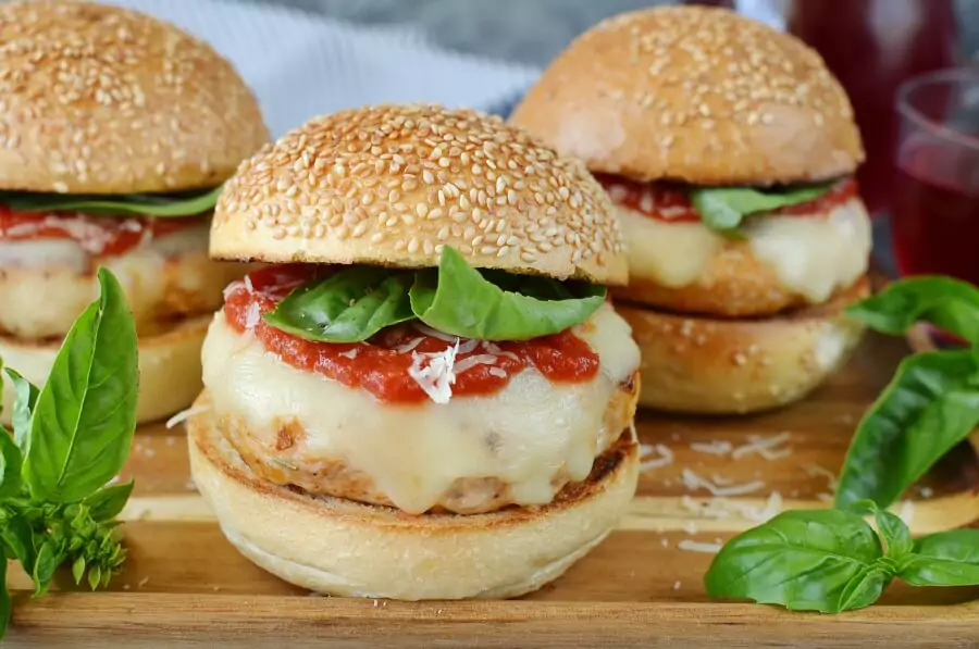 Chicken Parmesan Burgers