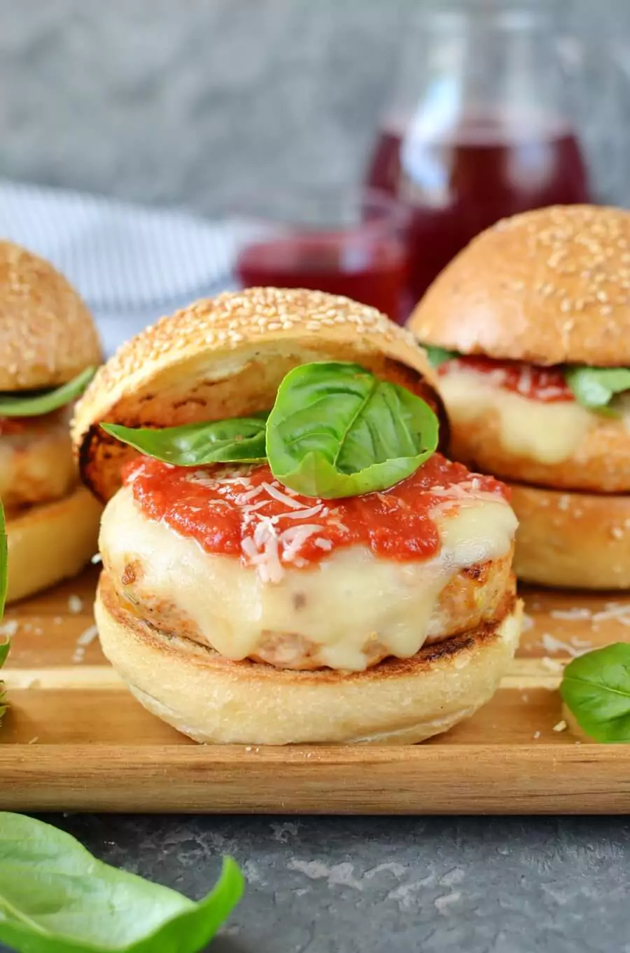 Chicken Parmesan Burgers
