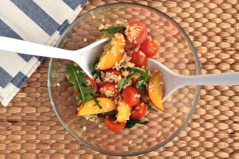 Step 5 - Chicken and Bulgur Salad with Peaches