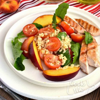 Chicken and Bulgur Salad With Peaches Recipe-Homemade Chicken and Bulgur Salad With Peaches -Delicious Chicken and Bulgur Salad With Peaches