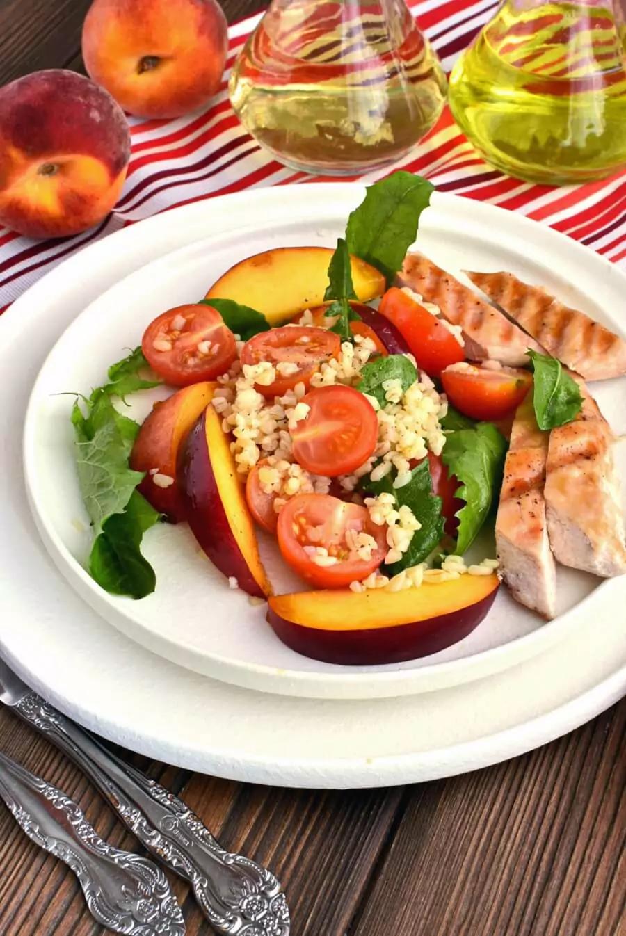 Chicken and Bulgur Salad With Peaches Recipe - Cook.me Recipes