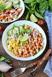 Vegan Barbecue Chickpea Salad