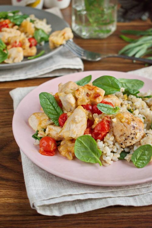 Creamy Chicken Tomato Skillet