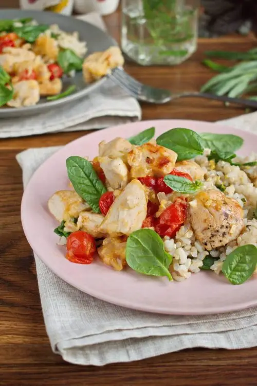 Creamy Chicken Tomato Skillet