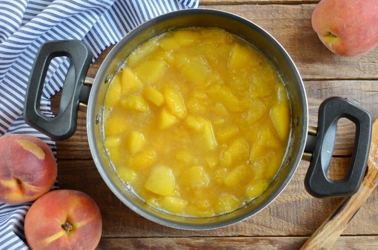 Step 1 - Easy Homemade Peach Jam (No Pectin)