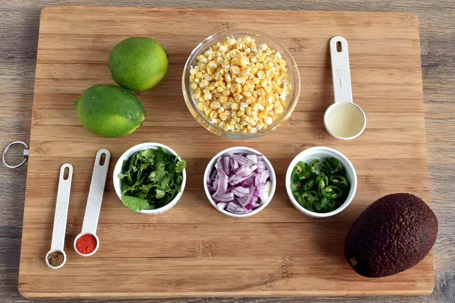 Ingredients for Fresh Corn Salsa
