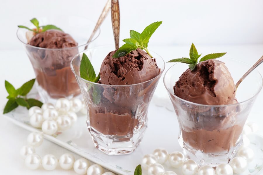 Fresh Mint Dark Chocolate Ice Cream Recipe-Dark Chocolate Mint Ice Cream-How to Make Dark Chocolate Mint Ice Cream