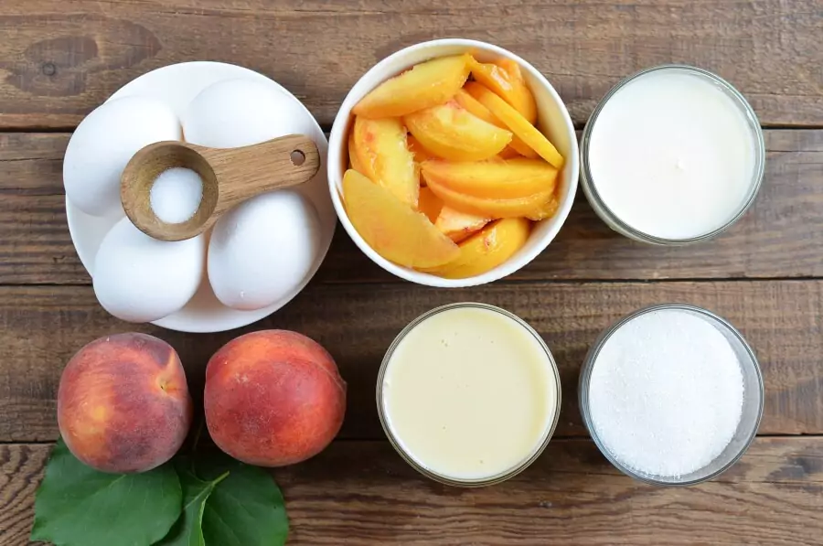 Ingredients for Georgia Peach Ice Cream
