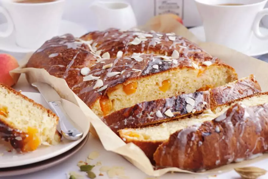 Glazed Apricot Breakfast Bread