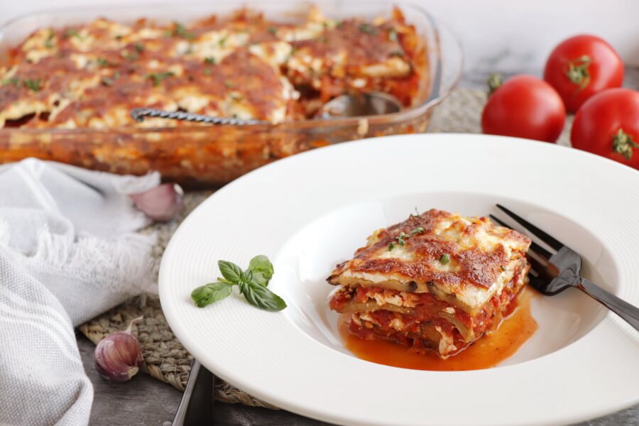 Gluten-Free Eggplant Lasagna Recipe-Vegan Eggplant Lasagna-Gluten-Free & Vegan Eggplant Lasagna