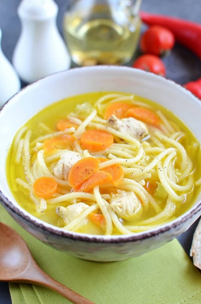 Cut your Carbs with this Chicken Noodle Soup