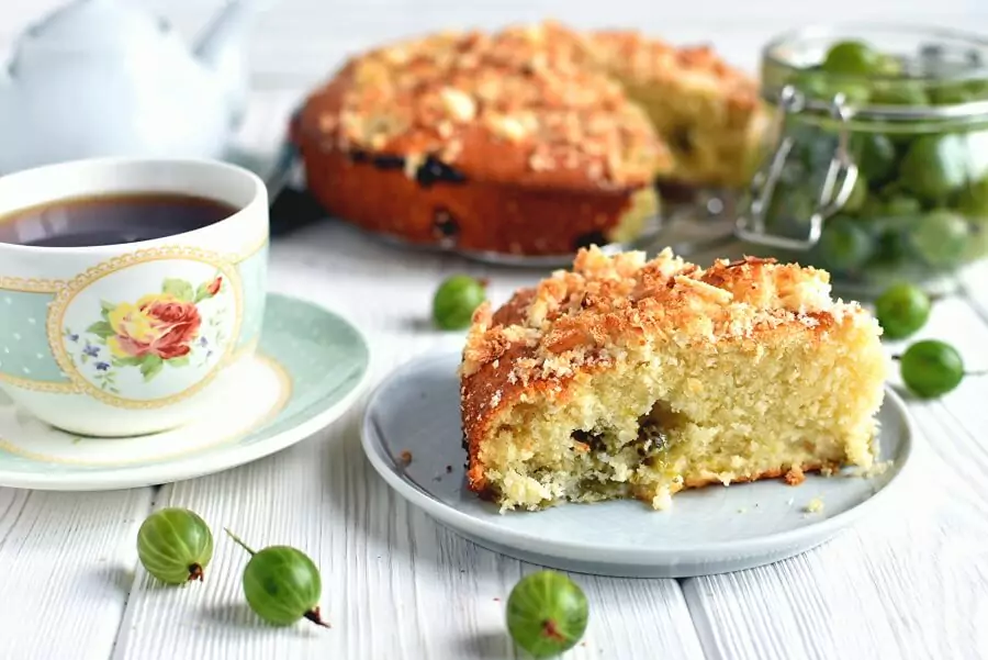 Gooseberry Coconut Cake