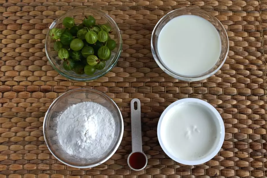 Ingredients for Gooseberry Fool