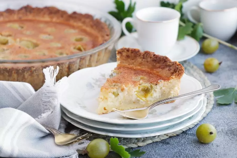 Gooseberry Frangipane Tart