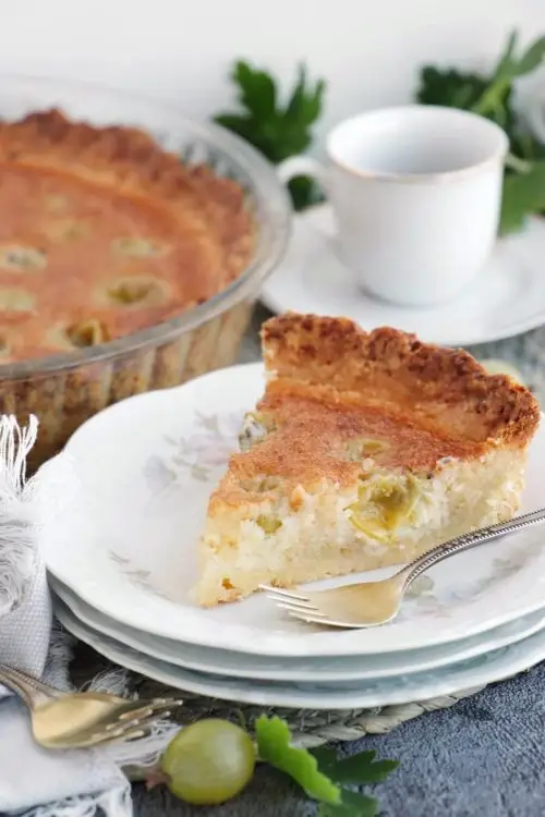Gooseberry Frangipane Tart