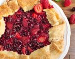 Gooseberry and Strawberry Galette