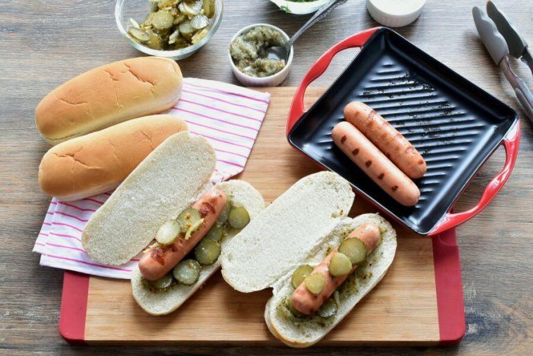 Step 3 - Grilled Chicago Dog