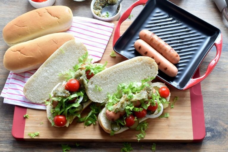 Step 4 - Grilled Chicago Dog