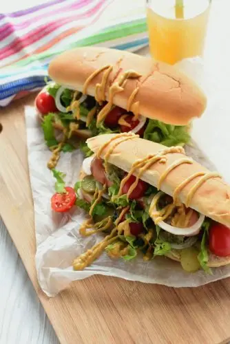 Grilled Chicago Dog