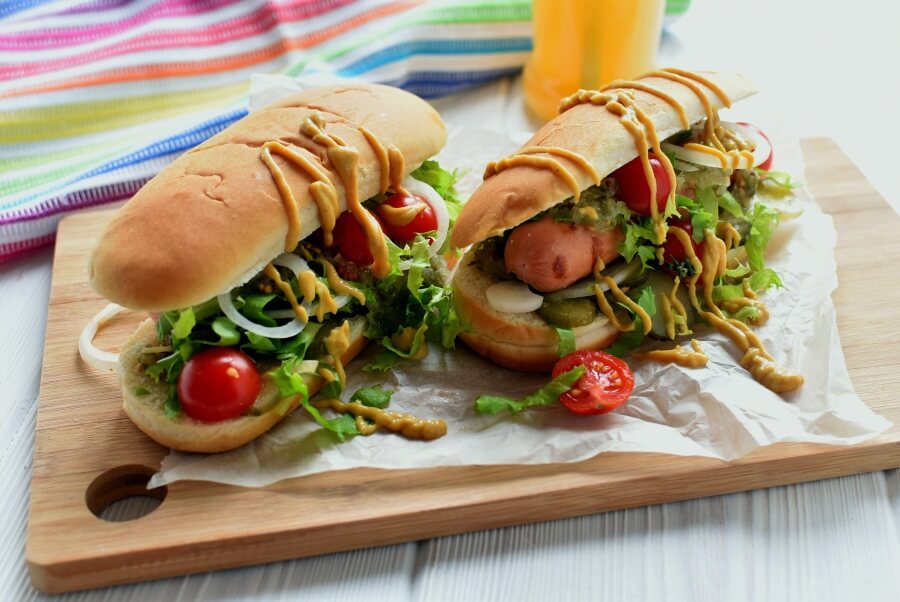 Grilled Chicago Dog