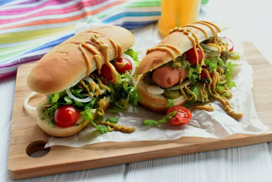 Grilled Chicago Dog