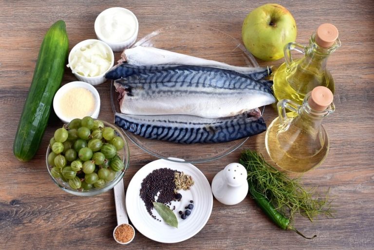 Grilled Mackerel with Pickled Gooseberry Ketchup Recipe Cook.me Recipes