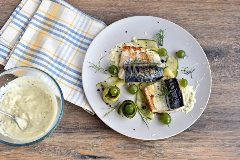 Step 9 - Grilled Mackerel with Pickled Gooseberry Ketchup