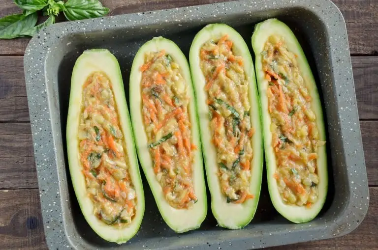 Step 6 - Herby Stuffed Courgettes