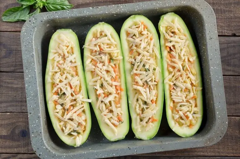 Step 6 - Herby Stuffed Courgettes