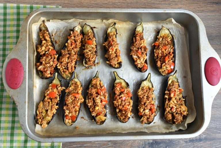 Step 10 - Gluten Free Lamb Stuffed Eggplant