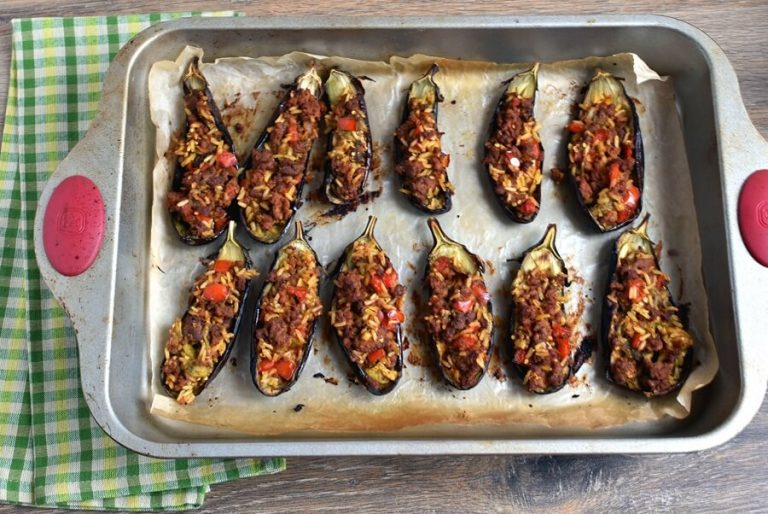 Step 11 - Gluten Free Lamb Stuffed Eggplant