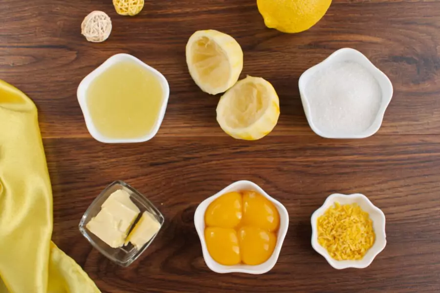 Ingredients for Lemon Curd