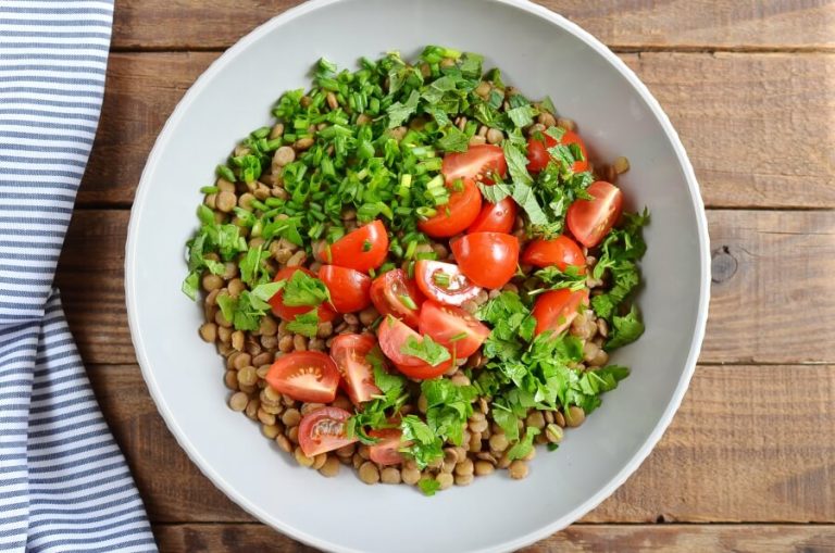 Step 2 - Vegan Lentil Tabbouleh