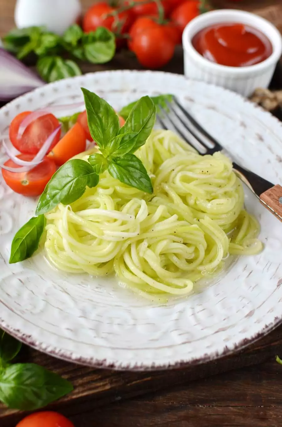 Low Carb Zucchini Pasta