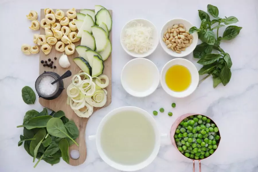 Ingredients for Minestrone Verde