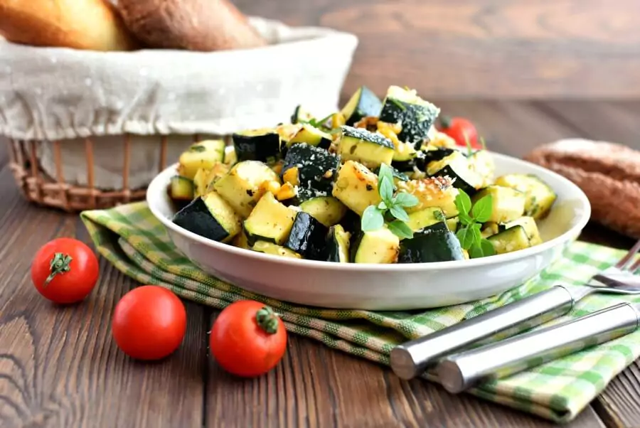 Parmesan Zucchini and Corn