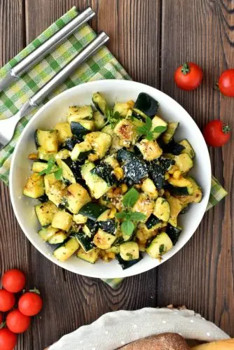 Parmesan Zucchini and Corn