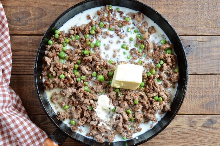 Step 5 - Pasta with Peas and Sausage