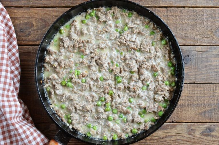 Step 5 - Pasta with Peas and Sausage
