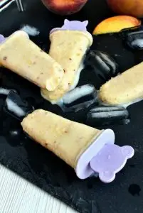 Peach-Banana Smoothie Popsicles