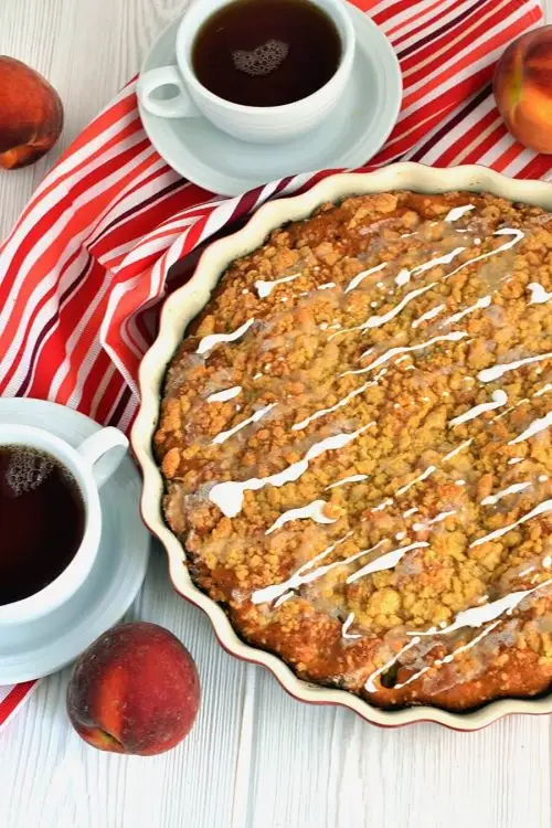 Peach Cobbler Coffee Cake