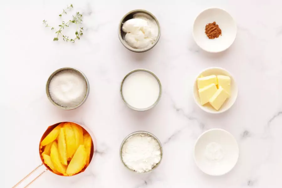 Ingredients for Peach Cobbler