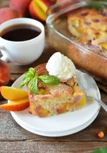 Peach Cobbler Snack Cake