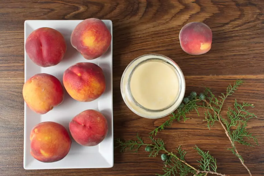 Ingredients for Peach Sherbet