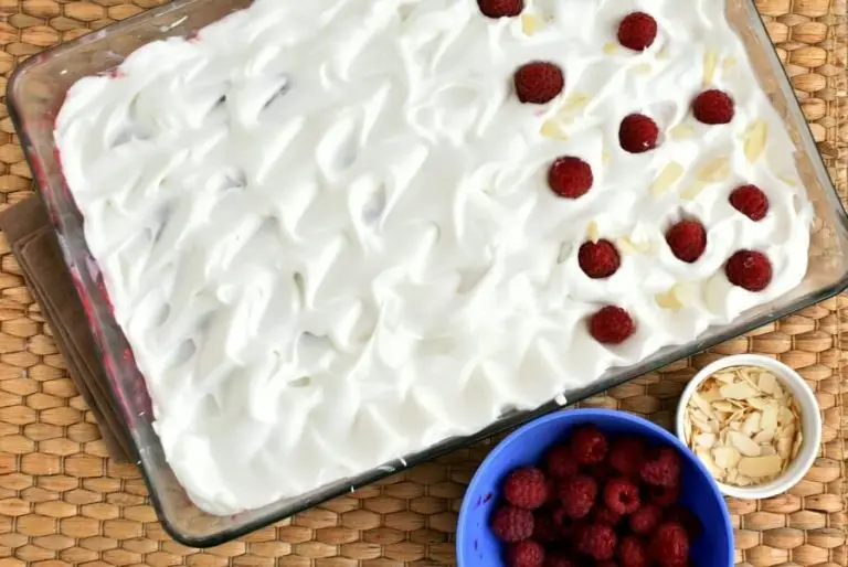 Step 10 - Raspberry Almond Poke Cake