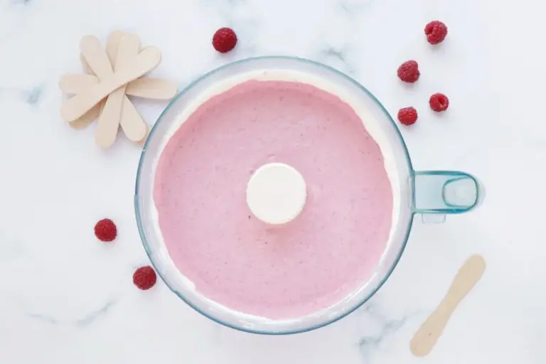 Step 1 - Raspberry Vanilla Yogurt Popsicles