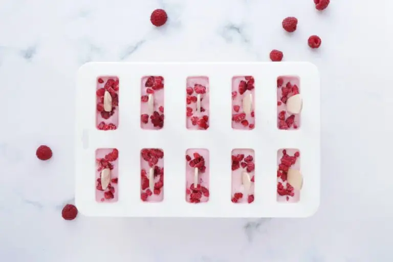 Step 3 - Raspberry Vanilla Yogurt Popsicles