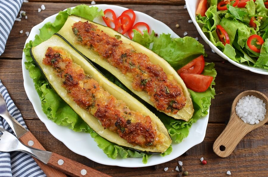 Sausage & herb stuffed courgettes Recipe-How To Make Sausage & herb stuffed courgettes-Delicious Sausage & herb stuffed courgettes
