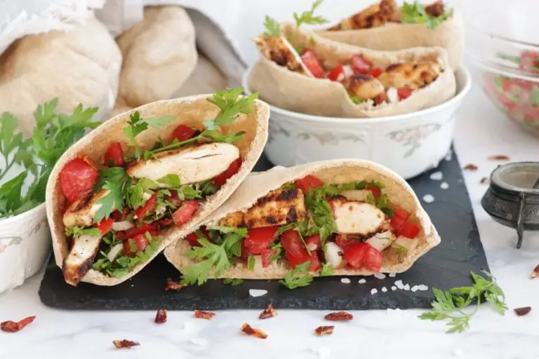 Step 6 - Spicy Chicken Tomato Pitas