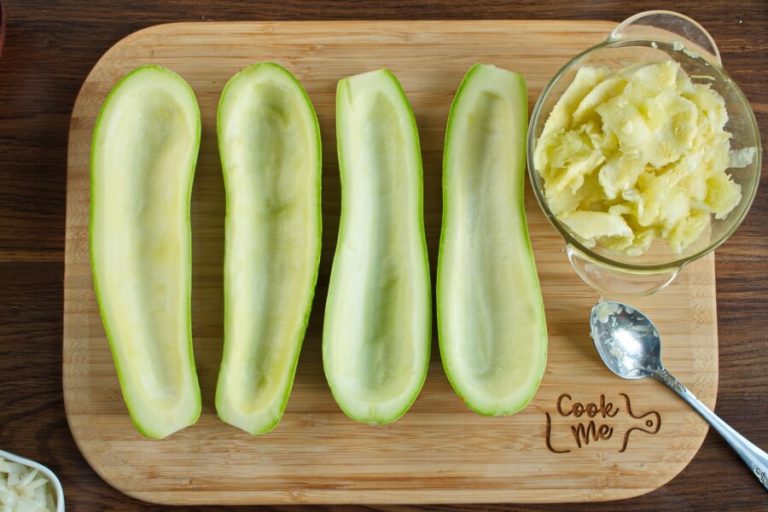 Step 2 - Stuffed Courgettes with Rocket Salad